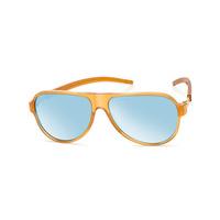 Ic! Berlin Sunglasses A0629 Liechtenstein Creme Brulee - Swimming Pool Mirror