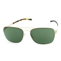 ic berlin sunglasses m0165 die wetterfahne matt gold green