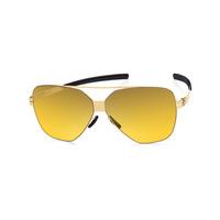 Ic! Berlin Sunglasses M1317 Harry S. Sun-Gold - Yellow Dust Mirror
