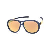 ic berlin sunglasses ph0010 rakete dark blue plotic gold mirror