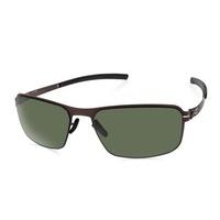 Ic! Berlin Sunglasses M0144 Black Body Polarized Teak - Green