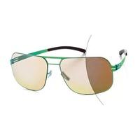 Ic! Berlin Sunglasses M1248 U5 Alex Electric-Green - Photo-Copper Mirror