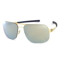 Ic! Berlin Sunglasses M1248 U5 Alex Sun-Gold - Silver Mirror