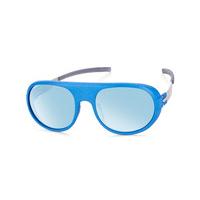 Ic! Berlin Sunglasses P0012 Glacier Power-Blue Plotic - Swimming Pool Mirror