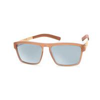Ic! Berlin Sunglasses A0625 Franck C/S Terra Cotta - Teal Mirror