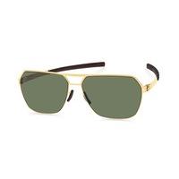 Ic! Berlin Sunglasses M1288 Boris N. Matt-Gold - Green