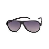Ic! Berlin Sunglasses A0629 Liechtenstein Black-Rough - Black to Grey