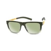 Ic! Berlin Sunglasses A0638 Roman S. Broken Bottle - Moss Green Mirror