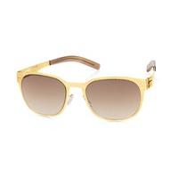 Ic! Berlin Sunglasses M1272 128 Luftfracht Matt-Gold - Brown Sand