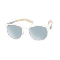 Ic! Berlin Sunglasses M1272 128 Luftfracht Off-White - Teal Mirror