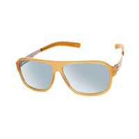 Ic! Berlin Sunglasses A0557 Power Law Creme Brulee Washed - Teal Mirror