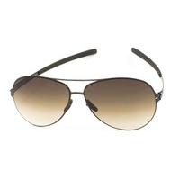 Ic! Berlin Sunglasses M0132 Raf S. Gun-Metal - Brown-Sand