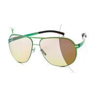 Ic! Berlin Sunglasses M0077 Guenther N. Electric-Green - Photo Orange Mirror