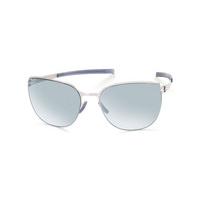 ic berlin sunglasses m1334 natalie z chrome teal mirror