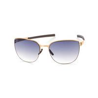 ic berlin sunglasses m1334 natalie z rose gold black clear