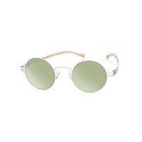 ic berlin sunglasses m1305 sofia p off white moss green mirror