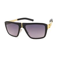 Ic! Berlin Sunglasses D0005 M13 Bjornsonstrabe Sun-Gold-Obsidian - Black to Grey