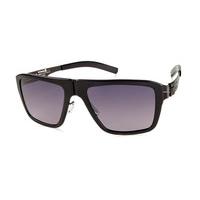 Ic! Berlin Sunglasses D0005 M13 Bjornsonstrabe Black-Obsidian - Black to Grey