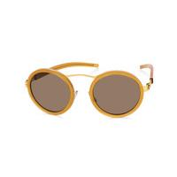 Ic! Berlin Sunglasses D0011 Tanja W. Matt-Gold-Honey-Wired - Brown
