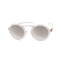 Ic! Berlin Sunglasses D0011 Tanja W. Bronze-Ivory - Brown-Sand Mirror
