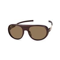 Ic! Berlin Sunglasses P0012 Glacier Rawhide Plotic - Brown