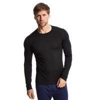 Icebreaker Men\'s Oasis Crew Base Layer - Black, Black