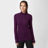 Icebreaker Women\'s Everyday Long Sleeve Half Zip Baselayer - Purple, Purple