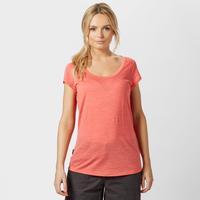 icebreaker womens spheria short sleeve tee pink pink