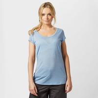 icebreaker womens spheria short sleeve tee blue blue