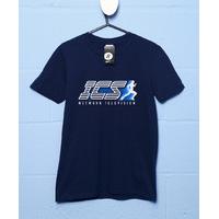 ics network runner logo t shirt inspired by the running man