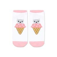 ice cream cat graphic socks