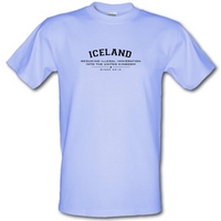 Iceland Reducing Illegal Immigration Since 2010 male t-shirt.
