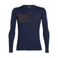 Icebreaker Oasis Long Sleeve Topochartic Crewe Baselayer Tops