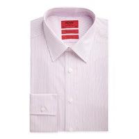 ICW by Jeff Banks Pink Stripe Tailored Fit Shirt 17.5 Pink