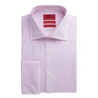 ICW by Jeff Banks Pink Stripe Classic Fit Shirt 14.5 Pink