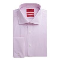 ICW by Jeff Banks Pink Stripe Classic Fit Shirt 16 Pink