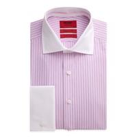 ICW by Jeff Banks Pink Stripe Classic Fit Shirt 17.5 Pink