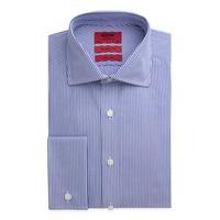 icw by jeff banks blue stripe classic fit shirt 16 blue