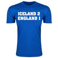 Iceland 2 England 1 T-Shirt (Blu...