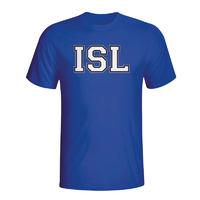 iceland country iso t shirt blue