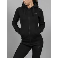 Iconic Full-Zip Ladies Black Hooded Jacket / Blackout : Small