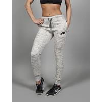 iconic ladies grey tapered jogger bottoms slub grey large