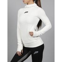 Iconic Run-Pullover Ladies White Hooded Jacket / White : Large