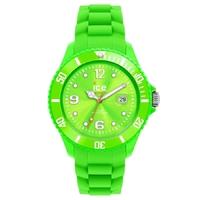 Ice-Watch Steel Green Rubber Strap Green Dial Watch SI.GN.B.S.12