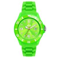 ice watch steel green rubber strap green dial watch signbs12