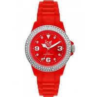 ice watch red rubber strap red dial watch strsss