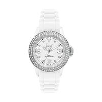 Ice-Watch Unisex White Rubber Strap Stone Set Watch ST.WS.U.S.12