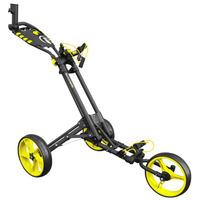 iCart One - 3 Wheel One Click Push Trolley Grey/Yello