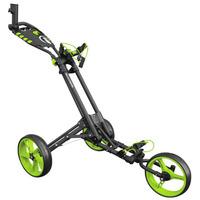 icart one 3 wheel one click push trolley greygreen