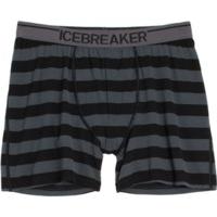 Icebreaker Anatomica Boxers Stripe (103120) black / monsoon / white